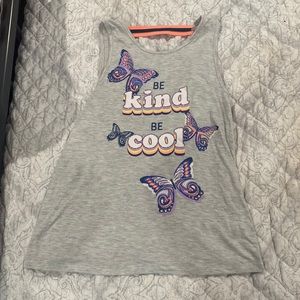 Wonder Nation (10/12 big kid) butterfly tank top used